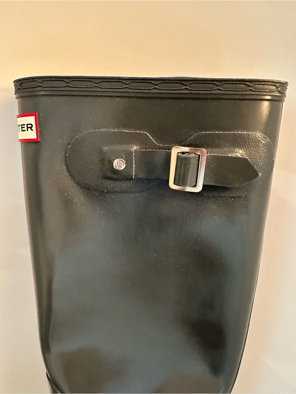 Hunter Gloss Green Tall Rain Boots - Picture 6 of 6
